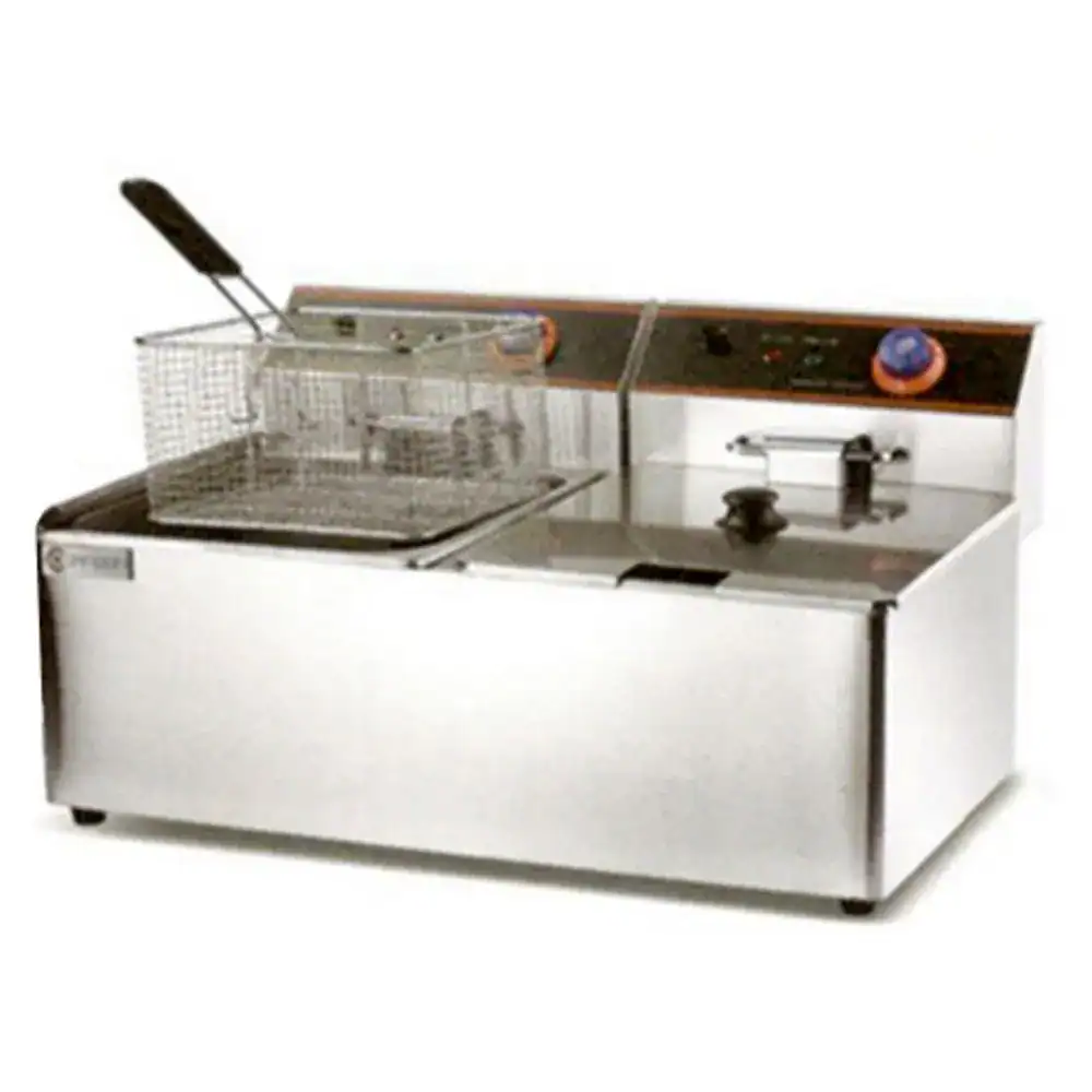 Deep Fryer Electric DOUBLE ZH-11L-2 Industrial ultrasonic cleaner for infection control and sterilization in healthcare and dental clinics.