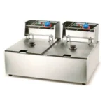 Stainless steel ice cream roll machine for commercial food service, used in kitchens, restaurants, and street food vendors.