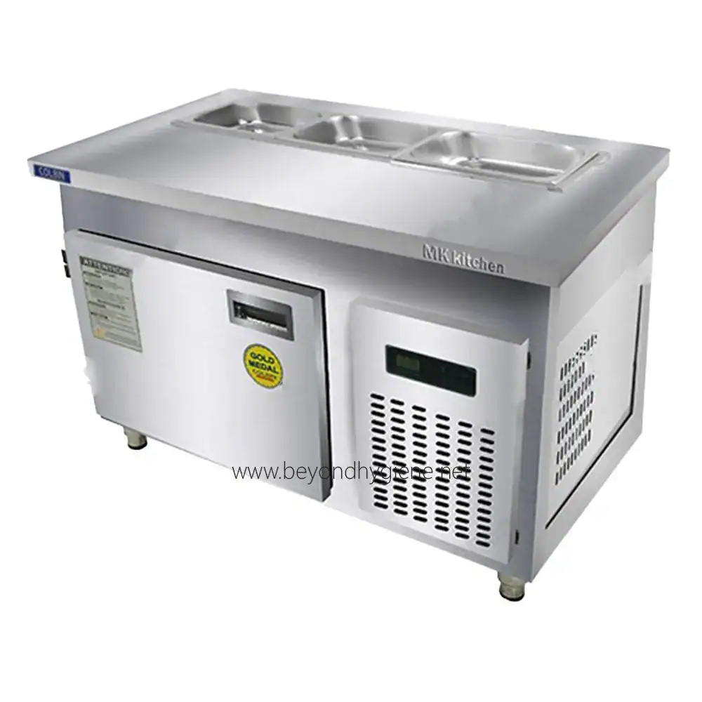 FAB Food Pan Chiller Half Size Stainless steel commercial ice maker for hygiene and food safety at Beyond Hygiene Asia.