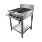 High-temperature commercial kitchen grill for food service cleaning and sanitation.