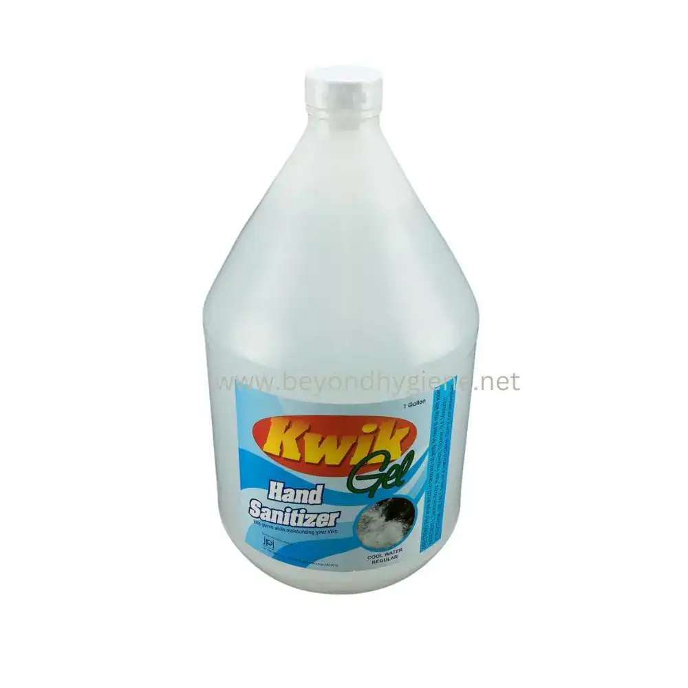 KWIKGEL HAND SANITIZER Kwik Gel Hand Sanitizer bottle for hygiene and sanitation, suitable for healthcare, retail, and food service environments. Effective for disinfecting hands to prevent germs.