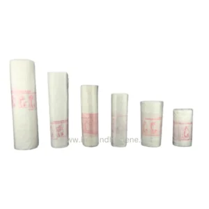 Rolls of disposable toilet seat covers in various sizes, ideal for hygiene and cleanliness in public restrooms.