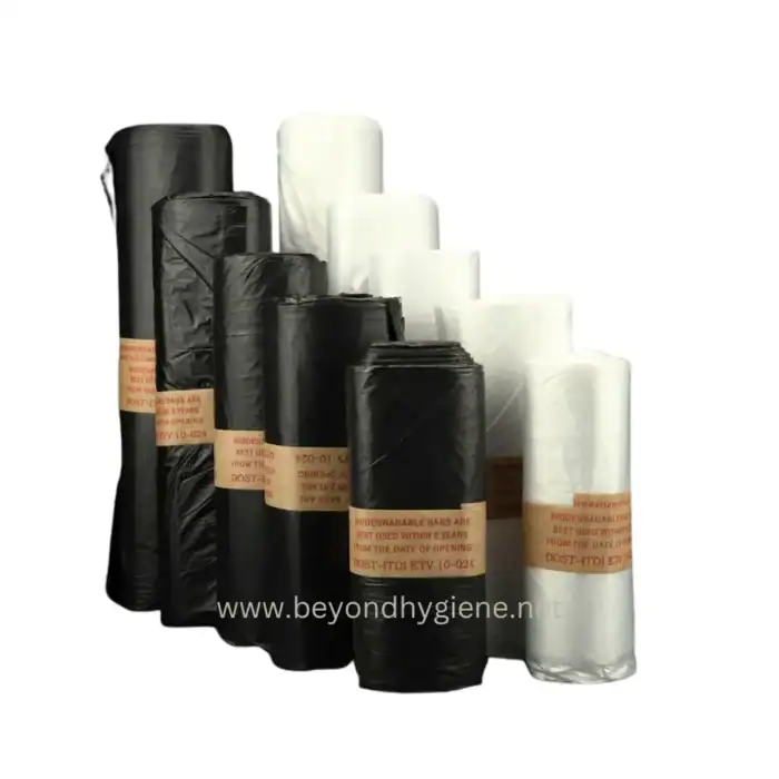 Ziptie Trashbags - Small - XXL / Black, Clear - Image 2