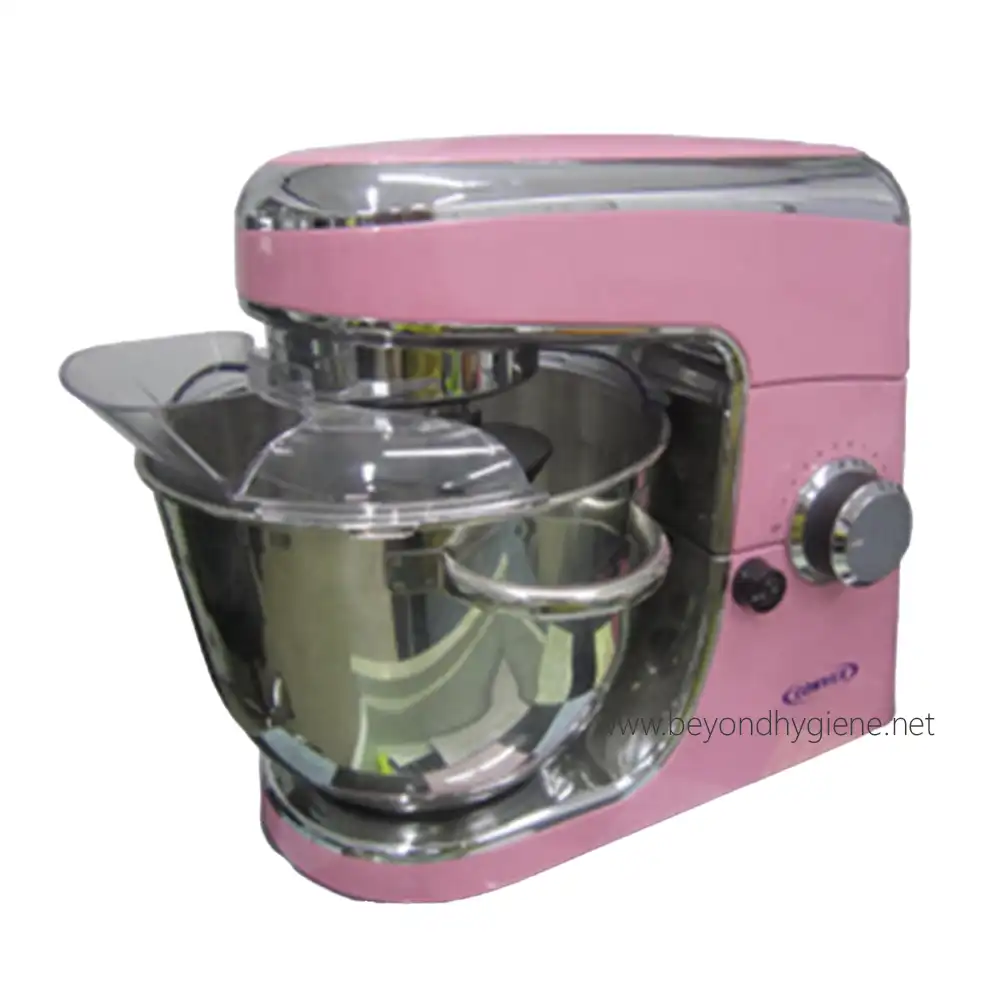 House Dough Mixer BK-1000-1 Mixing stand mixer in pink color for baking and culinary use.