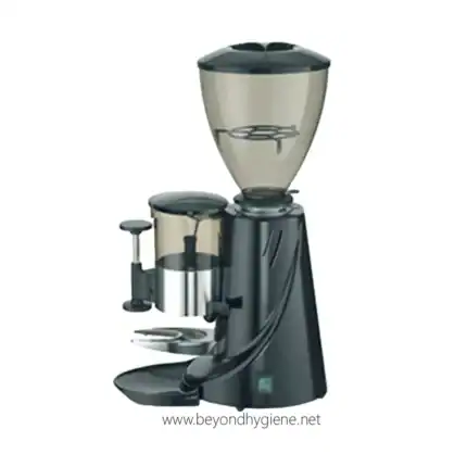 Automatic coffee grinder machine for commercial use at Beyond Hygiene Asia, emphasizing hygiene and efficient foodservice equipment.