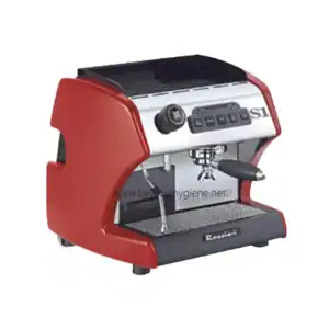 Espresso machine for commercial coffee brewing compact espresso maker with steam wand and control panel for coffee shops and cafes.