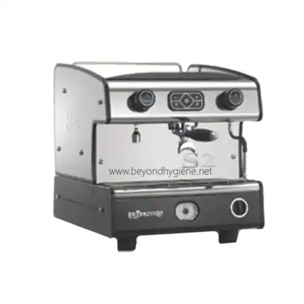 Commercial espresso coffee machine suitable for cafes and restaurants, providing professional-grade brewing, durable design, and efficient performance for quality espresso drinks.