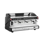 Heavy-duty commercial espresso machine for professional coffee brewing, ideal for cafes and restaurants, with multiple group heads and advanced boiler system.