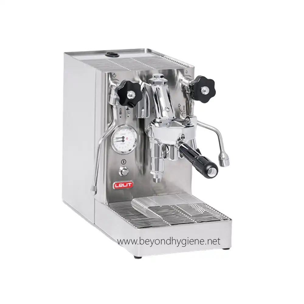 Lelit Coffee Machine PL62X-1 Commercial espresso machine with stainless steel body, professional-grade for cafes and restaurants in Asia.