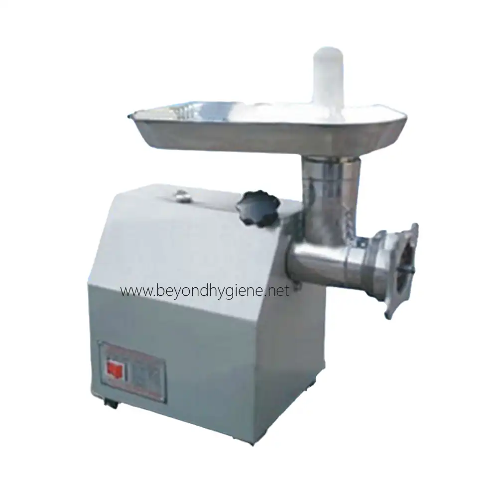Meat Grinder MM22-1 Electric meat grinder for commercial food processing, stainless steel construction, suitable for restaurants and butcher shops, easy to operate.