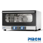 Stainless steel commercial convection oven, perfect for professional kitchen cooking and baking needs. Durable, efficient, ideal for restaurants and catering services.