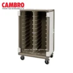 Stackable shoe storage cart for commercial cleaning; durable, mobile, easy-to-clean design.