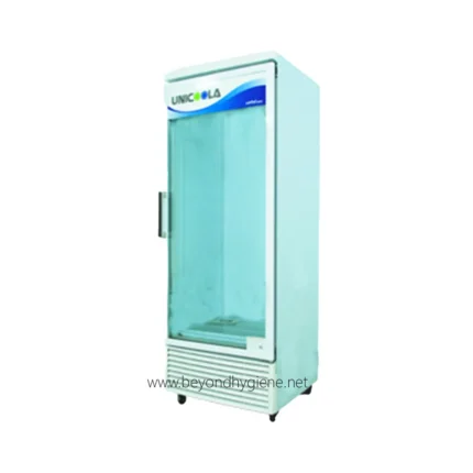 Unicorn commercial display refrigerator for hygiene and storage needs at Beyond Hygiene Asia.