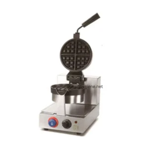 Waffle iron machine for commercial use, stainless steel electric waffle maker, countertop breakfast appliance, industrial waffle iron for cafes and restaurants, beyond hygiene asia product for foodservice establishments.