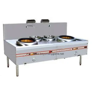 Commercial industrial stove with multiple burners and a stainless steel finish, ideal for professional kitchens and dining establishments in Asia.