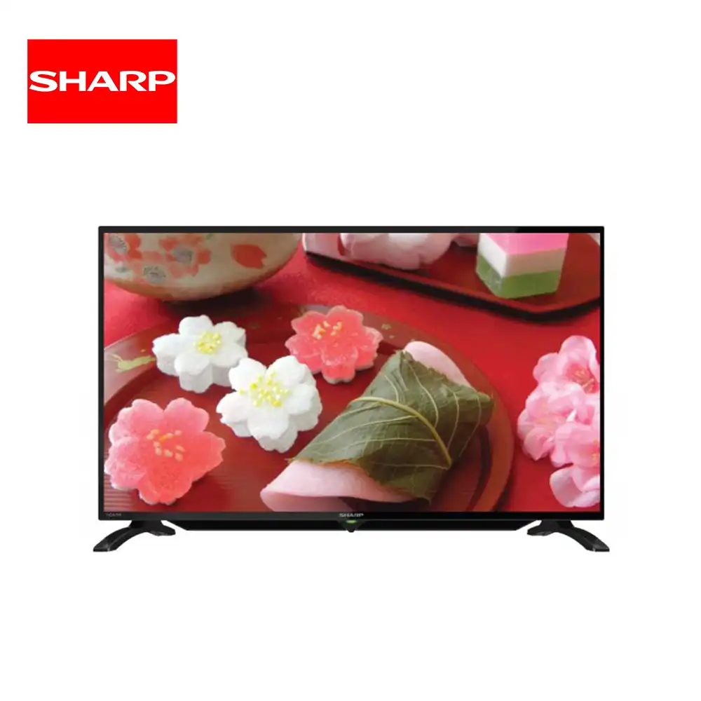 2T-C32CB1M Deluxe LED TV displaying vibrant Japanese New Year sweets and decorations, perfect for home entertainment and cultural celebrations.