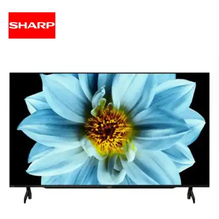 Sharp 4K Ultra HD Smart LED TV with vibrant display and sleek design, perfect for home entertainment and business use in Asia.