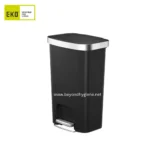 EKO Hana Plastic Step Can 15L Black