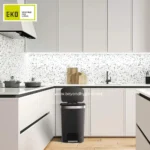 EKO Hana Plastic Step Can 15L Black