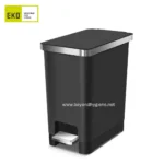 EKO Hana Plastic Step Can 35L Black