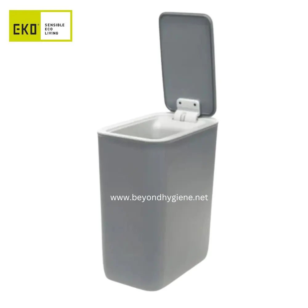 Morandi Smart Sensor Bin 8L Gray (2) EKO portable handwashing station ideal for hygiene in public spaces and events; eco-friendly design promoting sustainable practices.