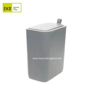ECO brand automatic trash bin, eco-friendly waste disposal solution, modern and sleek design for hygienic waste management, ideal for office or commercial use.