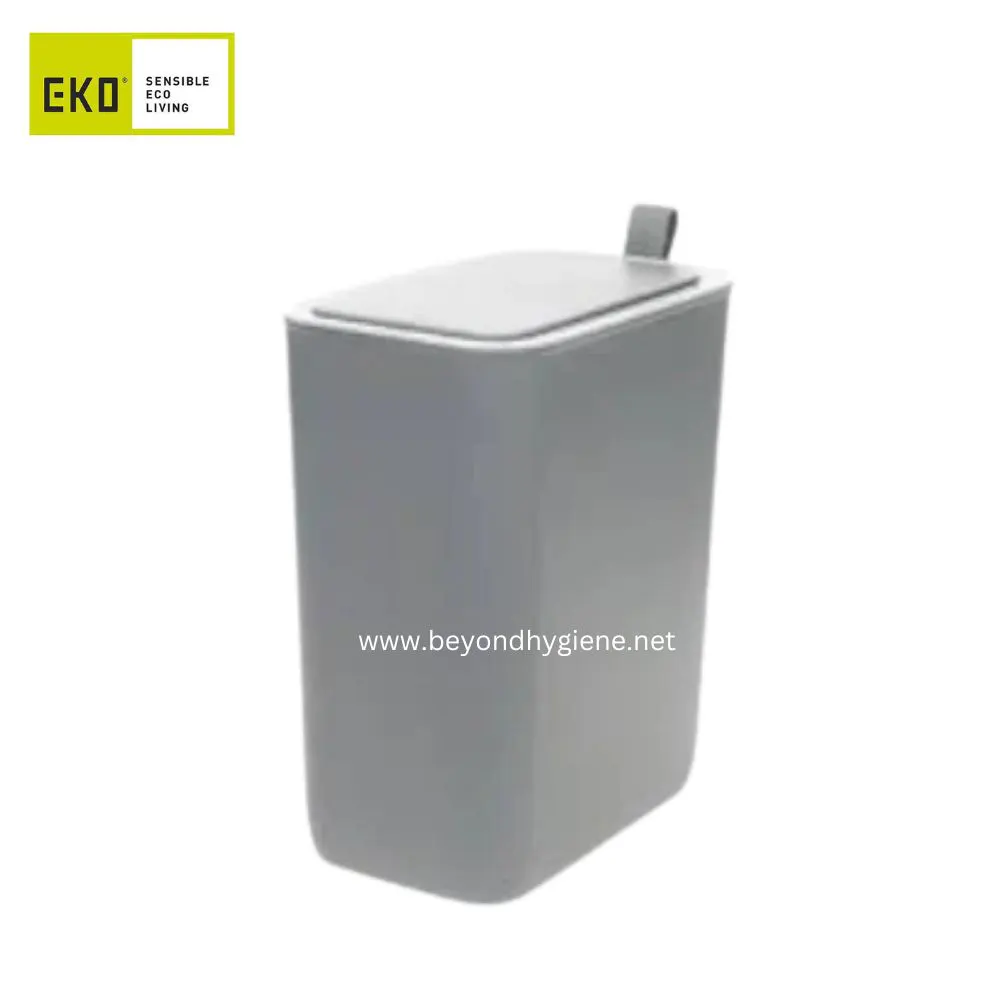 Morandi Smart Sensor Bin 8L Gray ECO brand automatic trash bin, eco-friendly waste disposal solution, modern and sleek design for hygienic waste management, ideal for office or commercial use.