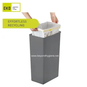 Biodegradable recycling bin for waste segregation, eco-friendly recycling solution, sustainable waste management in Asia.