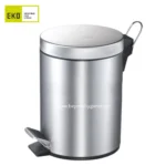 Stainless steel automatic trash bin with foot pedal, ideal for hygiene-focused environments, promoting eco-friendly waste disposal in Asia.
