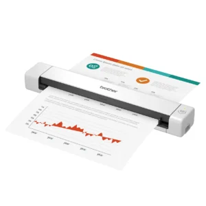 Laser printer printing colorful business reports with graphs and charts.