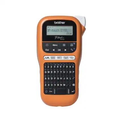 Brother P-touch E110 label maker for office and industrial labeling solutions | beyond hygiene asia.