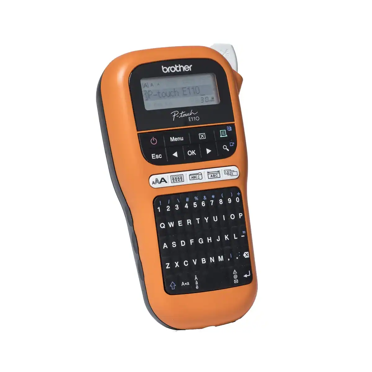 PT-E110-R Brother P-touch E110 label maker for professional hygiene labeling and asset management.