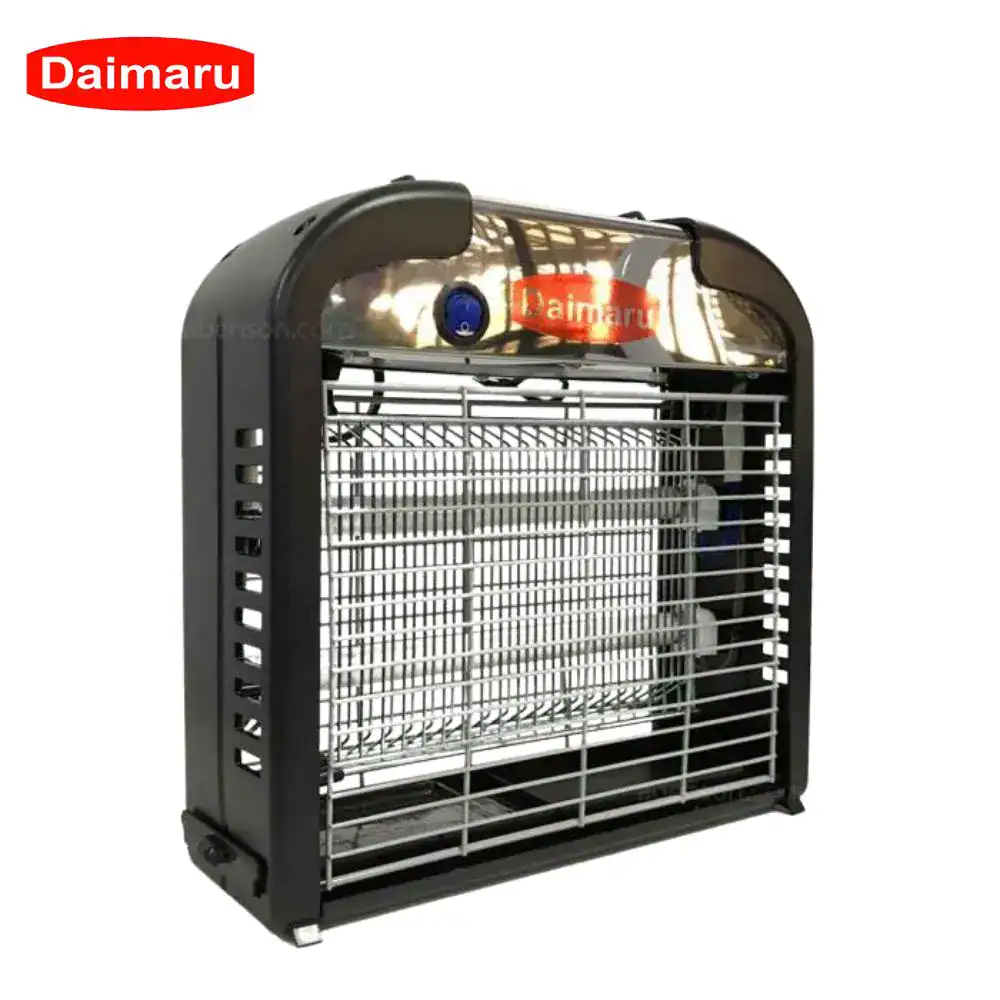 Daimaru BT-2X6W Black (2) Daimaru commercial insect trap, electric fly catcher for hygiene and pest control, durable stainless steel grid, suitable for restaurants, food industry, and sanitation facilities.