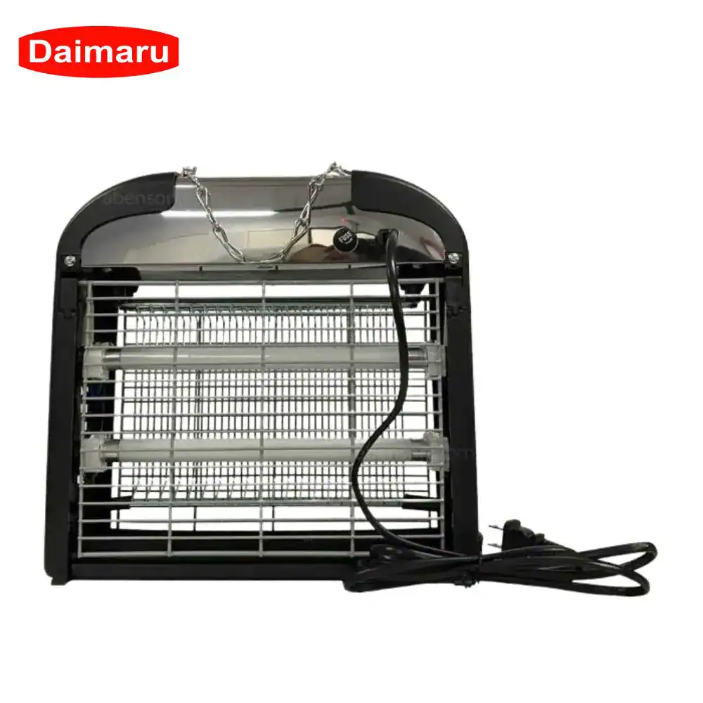 Daimaru BT-2X6W Black (4) Daimaru electric insect bug zapper and fly killer with metal grid and plug for pest control.