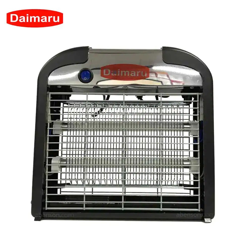 Daimaru BT-2X6W Black Daimaru electric insect killer with metal grid, ideal for pest control, reliable Japanese technology, suitable for residential and commercial use, effective in eliminating flies and mosquitoes.