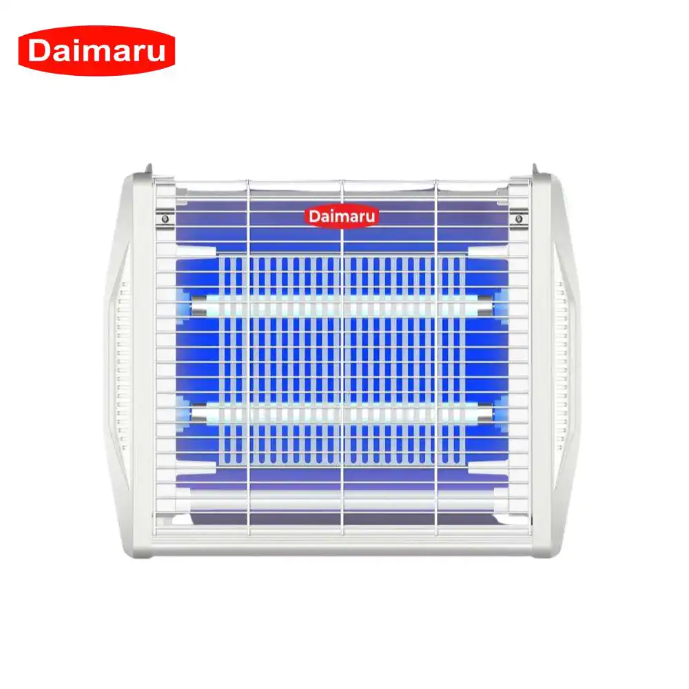 Daimaru New Series - 2X6W PLUS UV insect trap for effective pest control, designed by Beyond Hygiene Asia, featuring a sleek white frame and blue UV light to attract bugs, ideal for commercial and residential use.