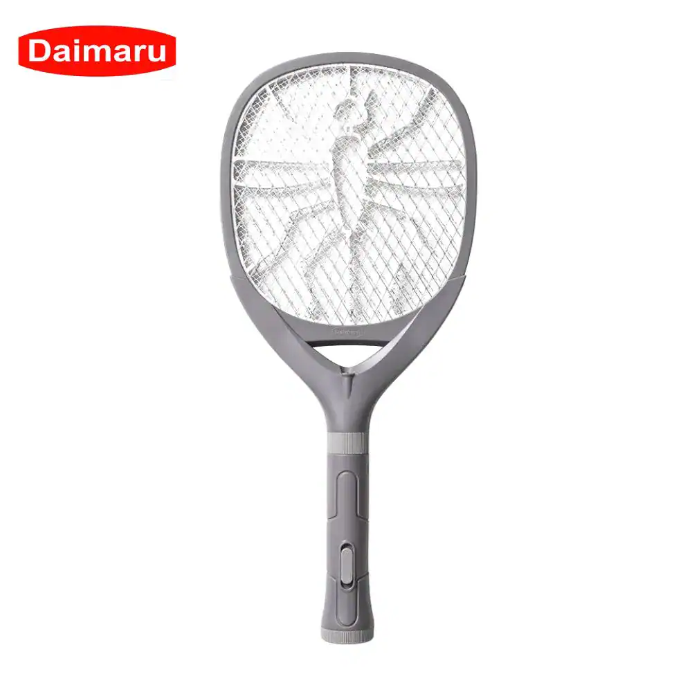 Daimaru iSwatter (2) Daimaru electric mosquito swatter, eco-friendly pest control device, lightweight and rechargeable for effective insect elimination, ideal for outdoor and indoor use.