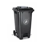 Waste bin with foot pedal for hands-free trash disposal, ideal for maintaining hygiene in commercial and public spaces. Durable, large capacity, and easy to use.