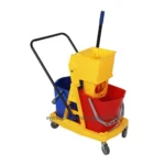 2 Bucket Wringer Trolley 60L