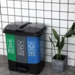 50L Sorted Pedal Bin 3 in 1 - Blue/Green/Grey
