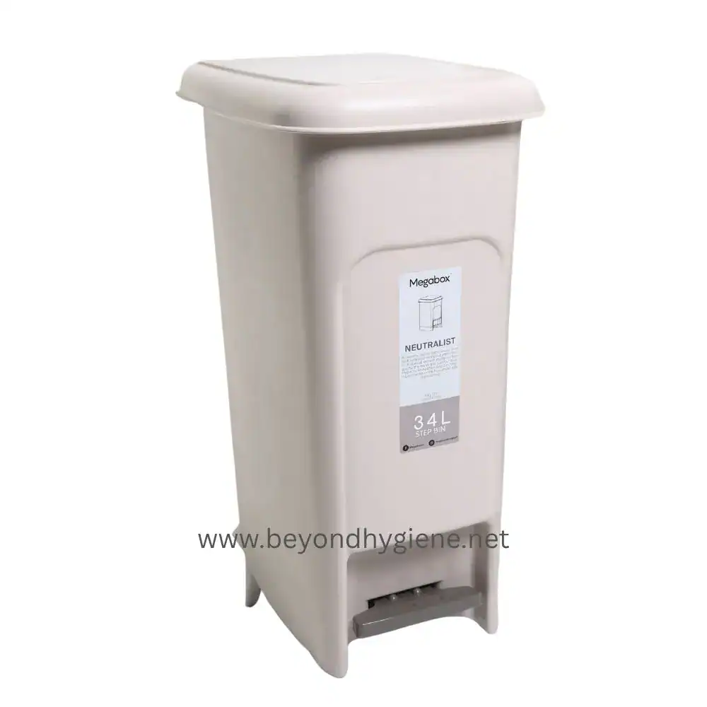 NEUTRALIST SLIM STEP BIN 34L (MG712) Automatic trash bin for hygiene and waste management, 34L capacity, suitable for commercial or industrial use in Asia.