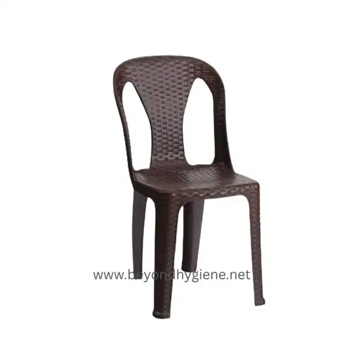 Plastic chair for outdoor hygiene practices in Asia.