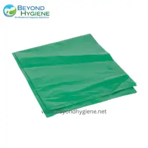 Trash Bag Green (LDPE) Flat 100 pcs/ pack