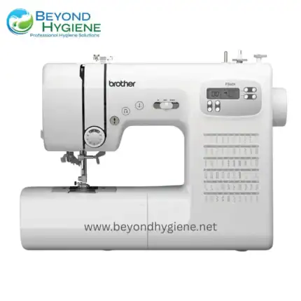 Brother industrial sewing machine for professional hygiene and sanitation use in Asia, high-performance model FS60X compatible with Beyond Hygiene standards.