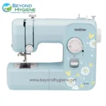 Brother sewing machine with floral design for professional hygiene solutions at Beyond Hygiene Asia, ideal for garment production and sewing projects.
