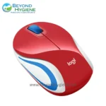 Logitech M187 Wireless Ultra Portable Mouse – Red