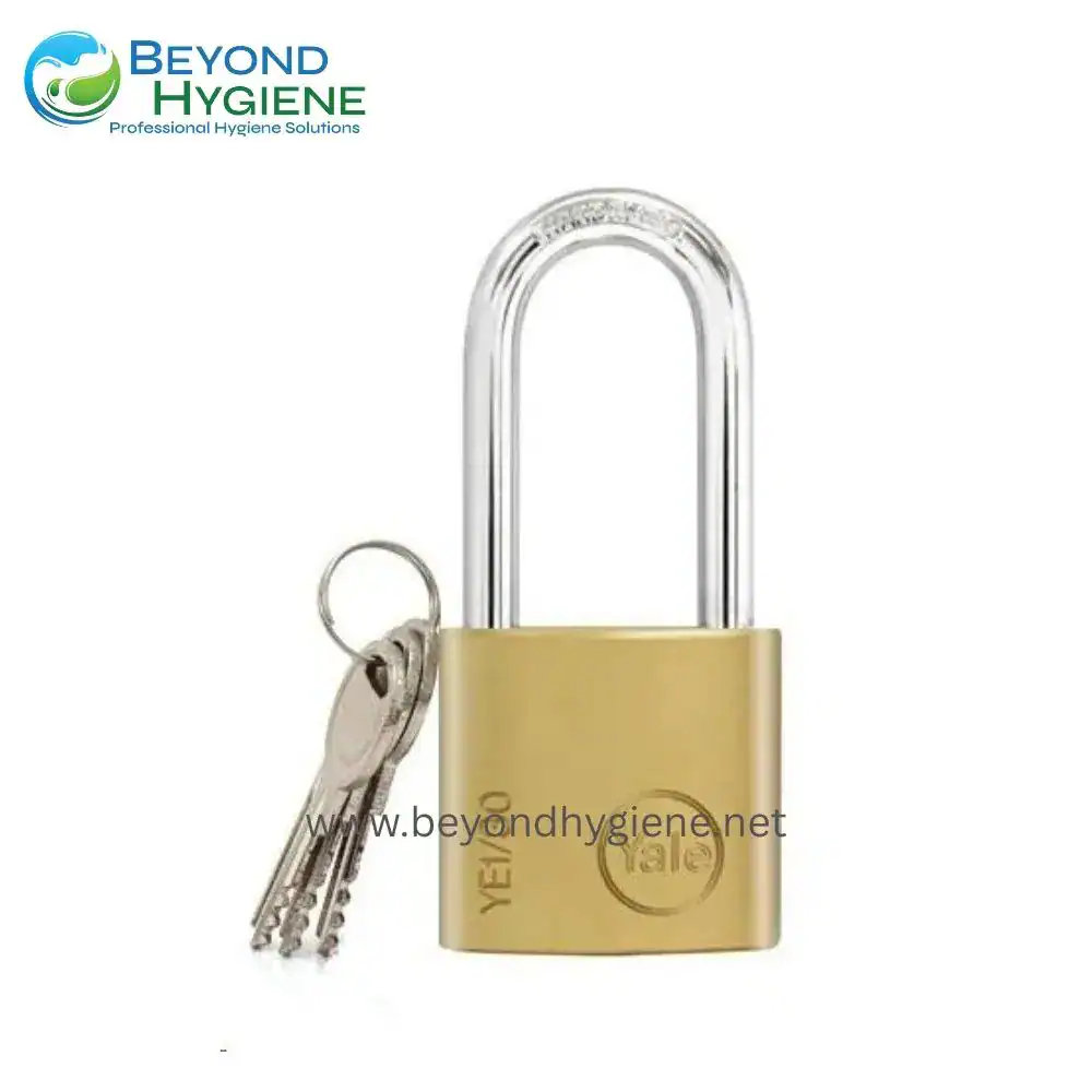 Yale Essential Brass Padlock – 30mm Body, Long Shackle 