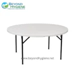Folding Table (White) Round – 120cm (48")