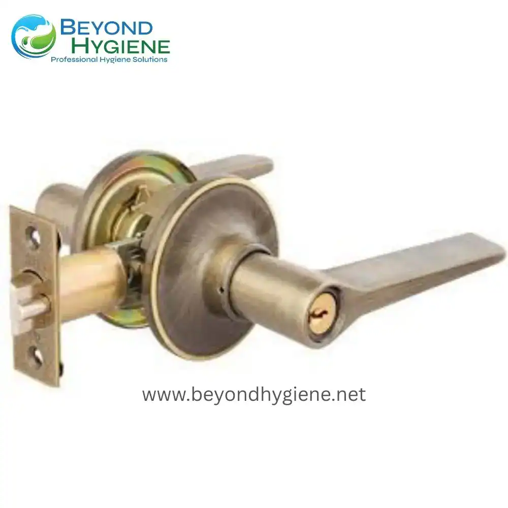 Keyless door lock hardware with latch mechanism for secure access, suitable for commercial and residential hygiene environments in Asia, offered by Beyond Hygiene.